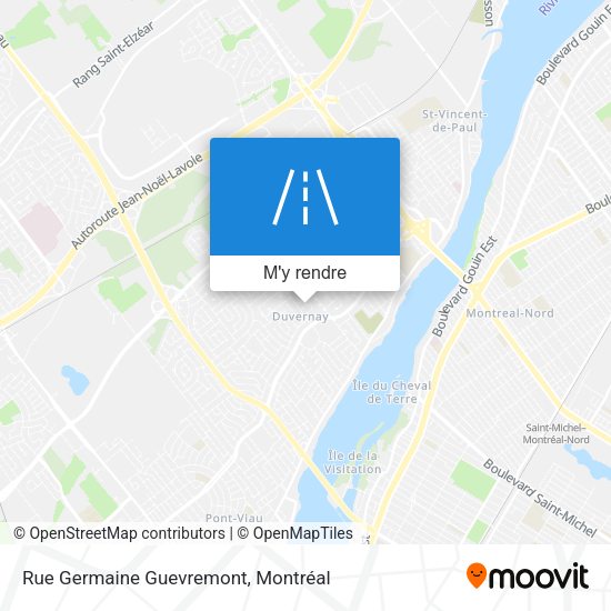 Rue Germaine Guevremont plan