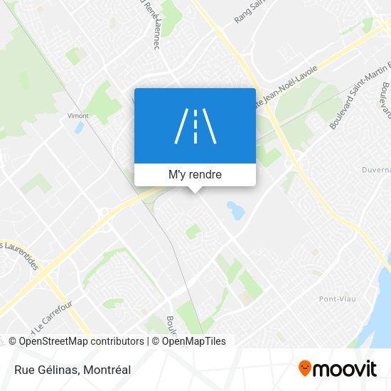 Rue Gélinas plan