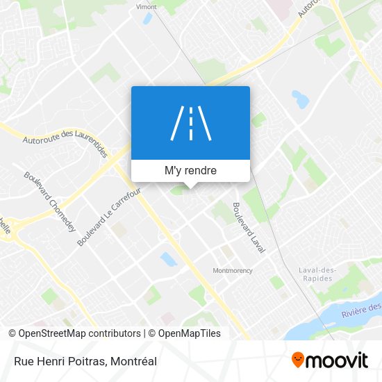 Rue Henri Poitras plan