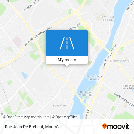 Rue Jean De Brébeuf plan