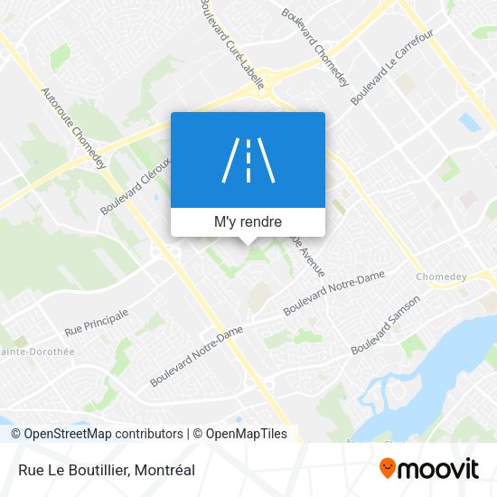 Rue Le Boutillier plan
