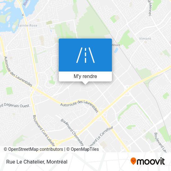 Rue Le Chatelier plan