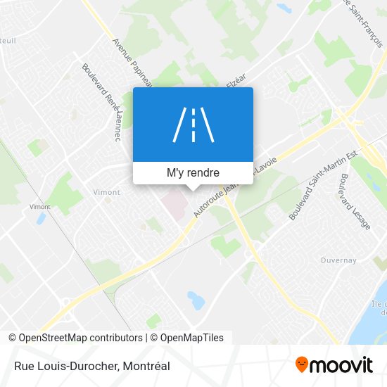 Rue Louis-Durocher plan