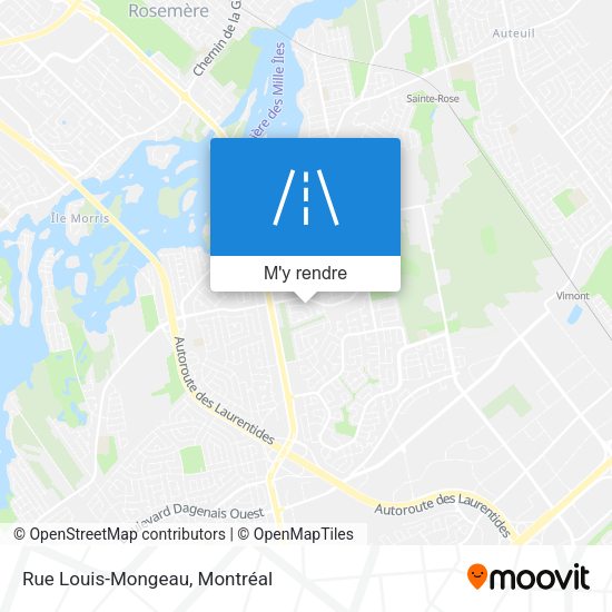 Rue Louis-Mongeau plan