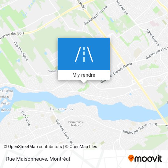 Rue Maisonneuve plan