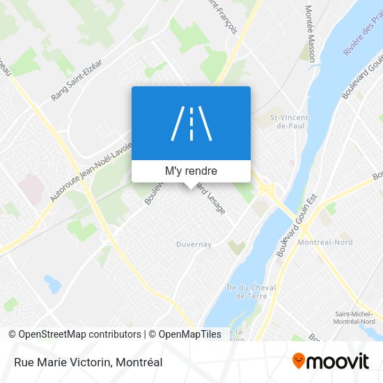 Rue Marie Victorin plan