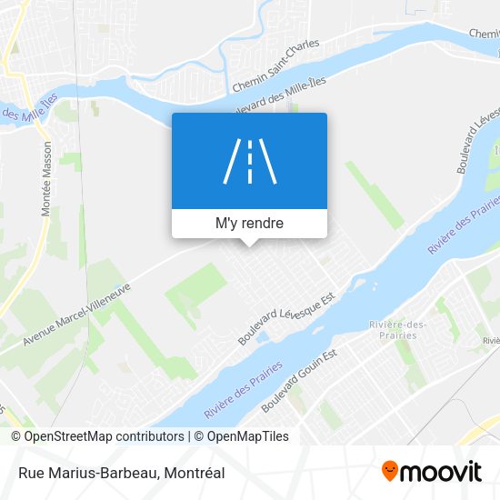 Rue Marius-Barbeau plan