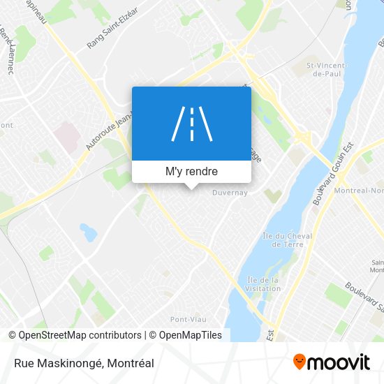 Rue Maskinongé plan