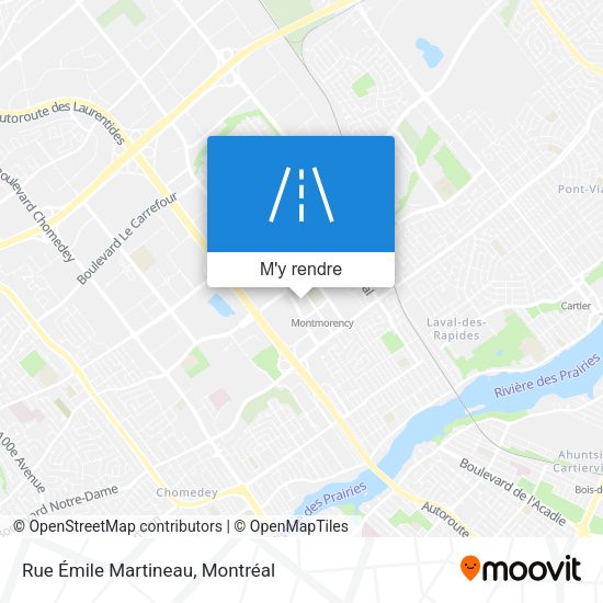 Rue Émile Martineau plan