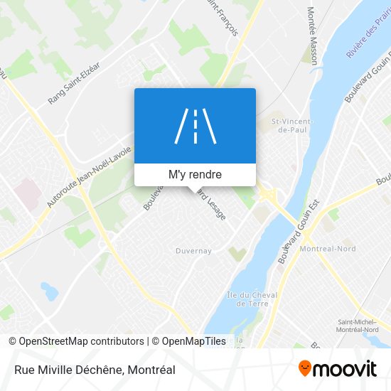 Rue Miville Déchêne plan