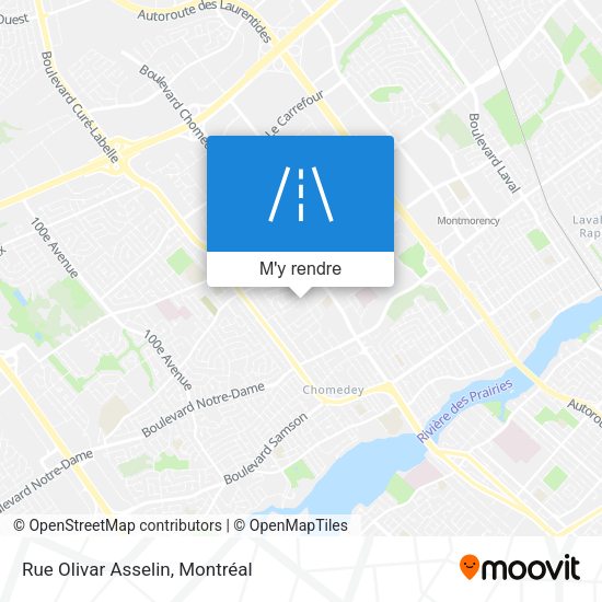 Rue Olivar Asselin plan