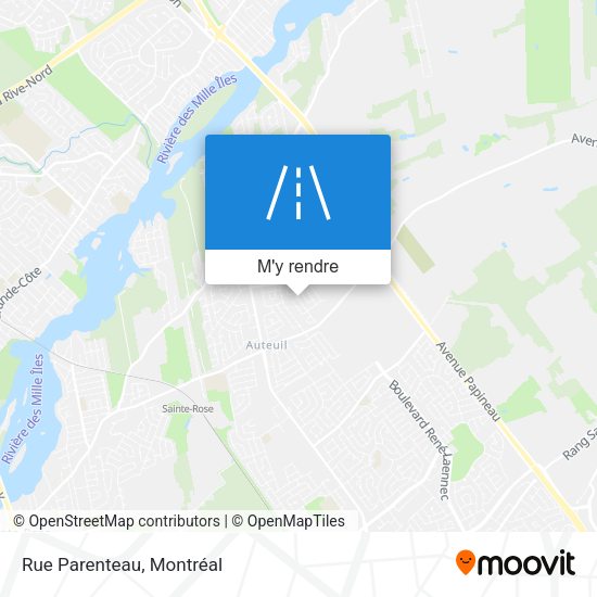 Rue Parenteau plan