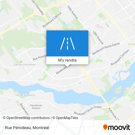 Rue Pérodeau plan