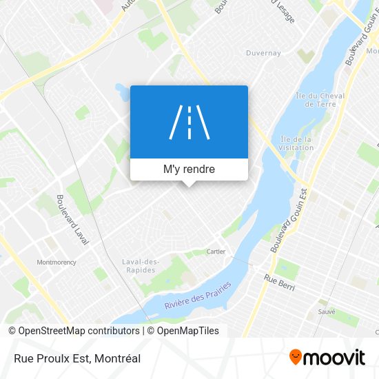 Rue Proulx Est plan