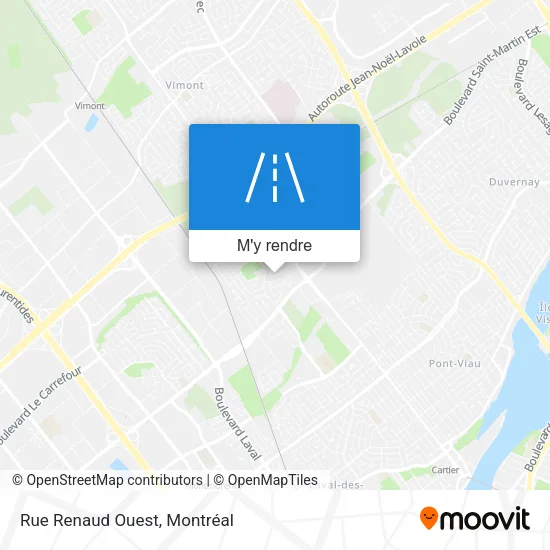 Rue Renaud Ouest plan