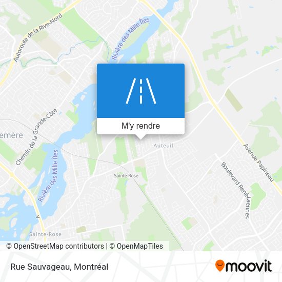 Rue Sauvageau plan
