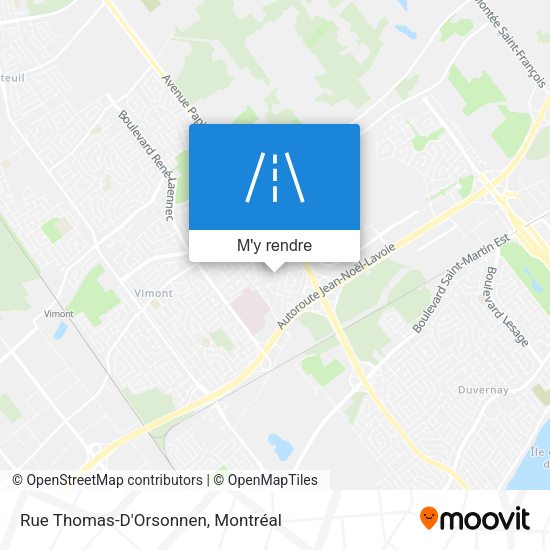 Rue Thomas-D'Orsonnen plan