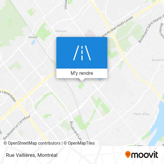 Rue Vallières plan