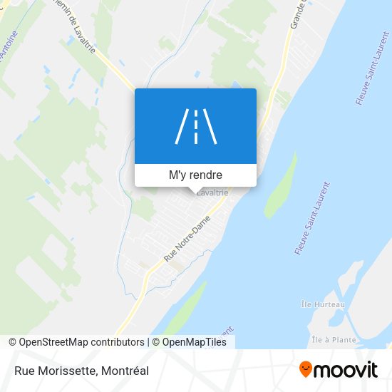 Rue Morissette plan