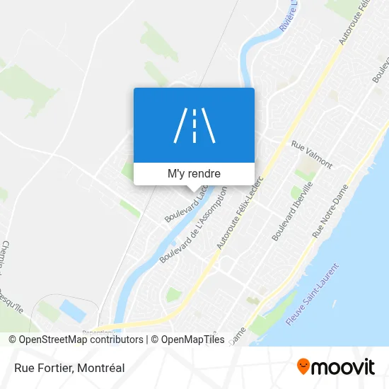 Rue Fortier plan