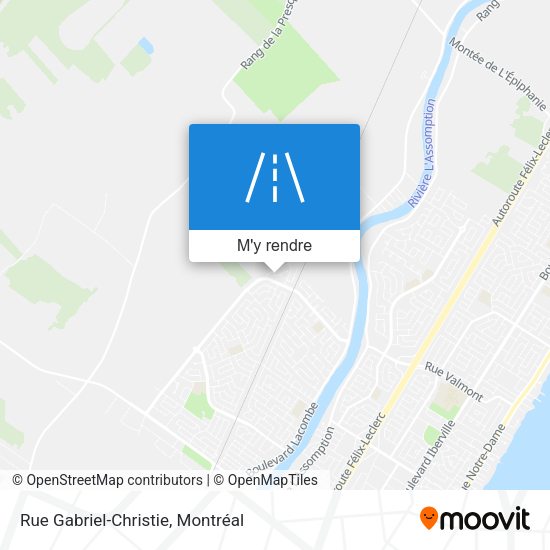 Rue Gabriel-Christie plan