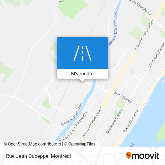 Rue Jean-Duceppe plan