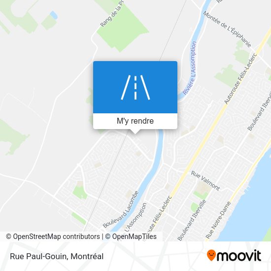 Rue Paul-Gouin plan