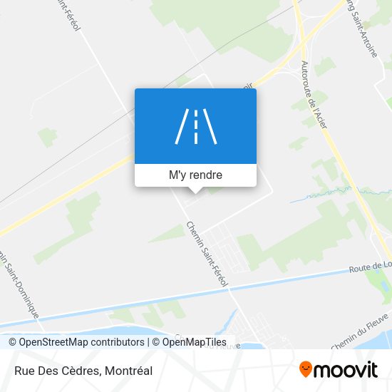 Rue Des Cèdres plan