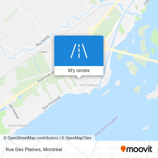 Rue Des Plaines plan
