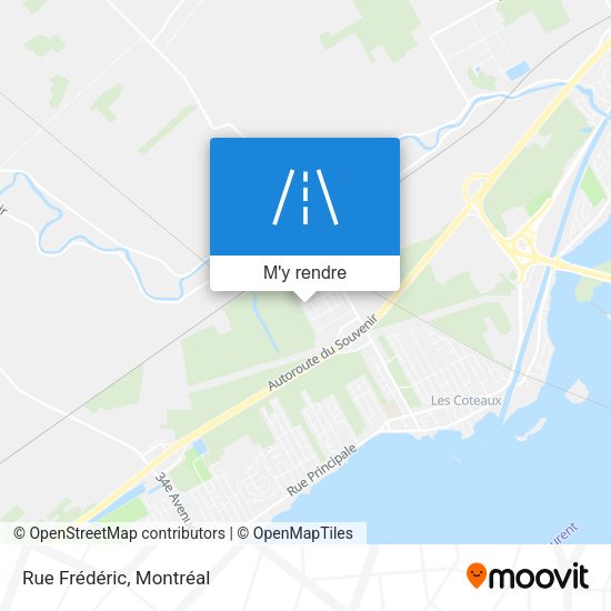 Rue Frédéric plan