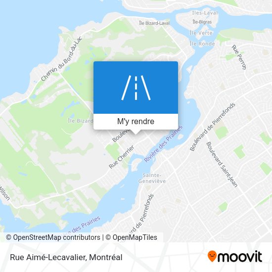 Rue Aimé-Lecavalier plan