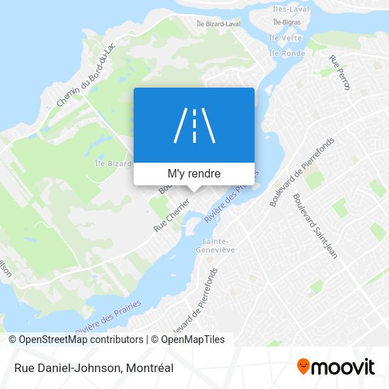 Rue Daniel-Johnson plan