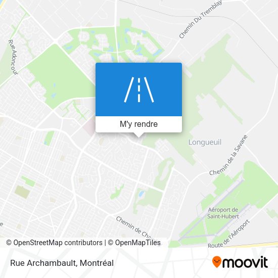 Rue Archambault plan