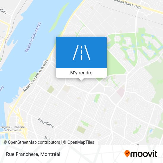 Rue Franchère plan