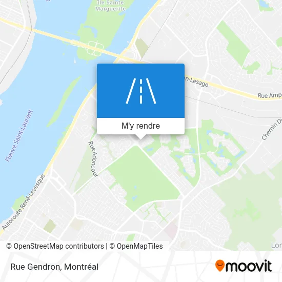 Rue Gendron plan