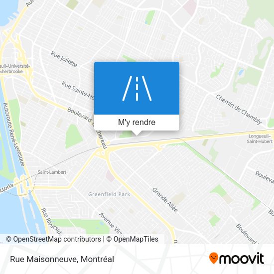 Rue Maisonneuve plan