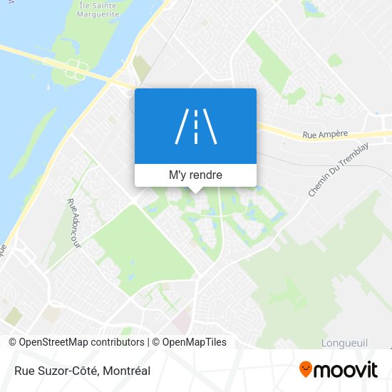 Rue Suzor-Côté plan