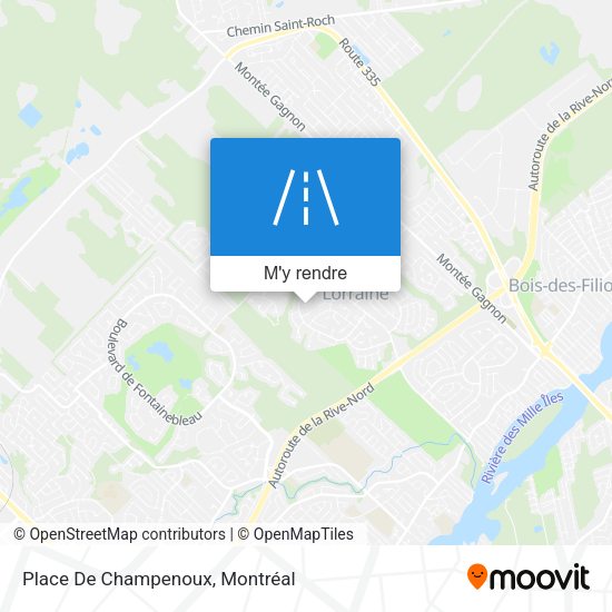 Place De Champenoux plan