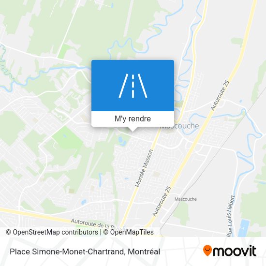 Place Simone-Monet-Chartrand plan