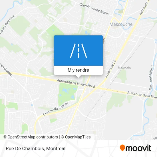 Rue De Chambois plan