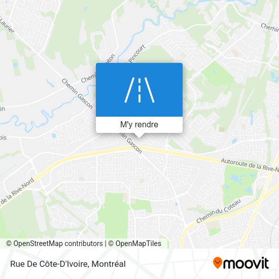 Rue De Côte-D'Ivoire plan