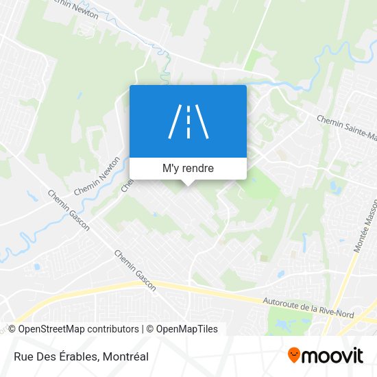 Rue Des Érables plan