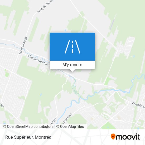 Rue Supérieur plan