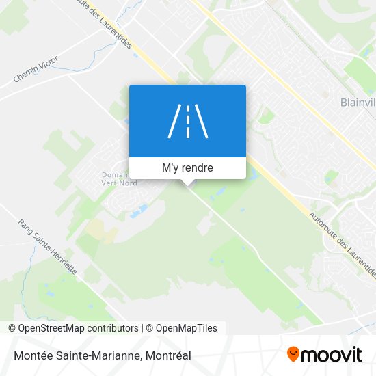 Montée Sainte-Marianne plan