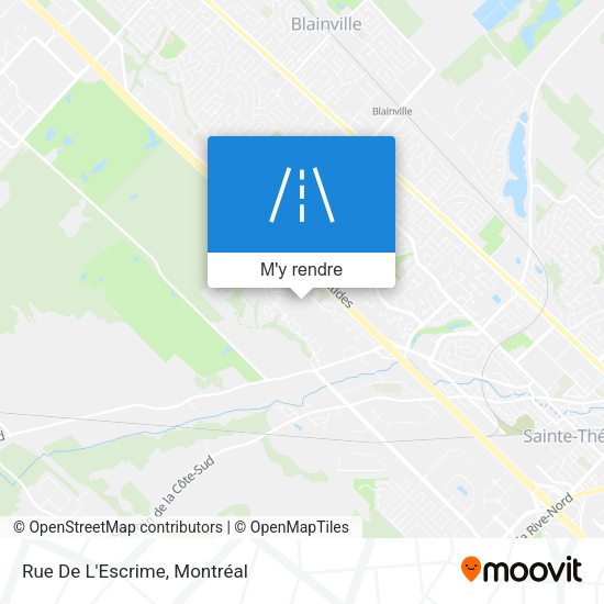 Rue De L'Escrime plan