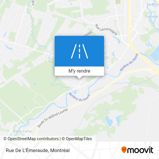 Rue De L'Émeraude plan