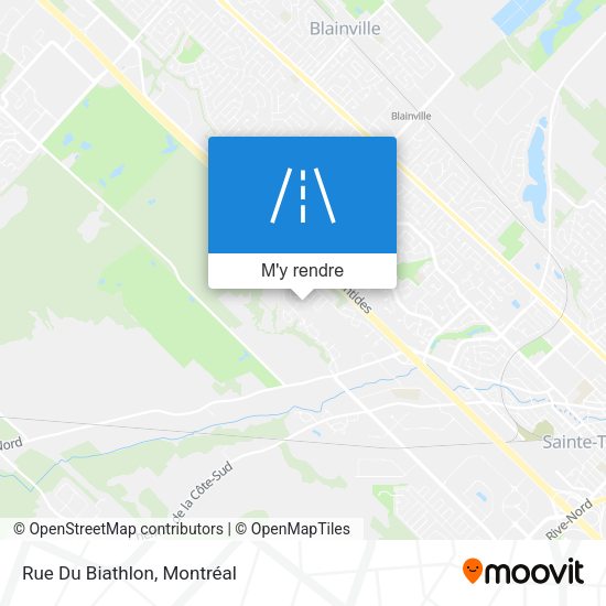 Rue Du Biathlon plan