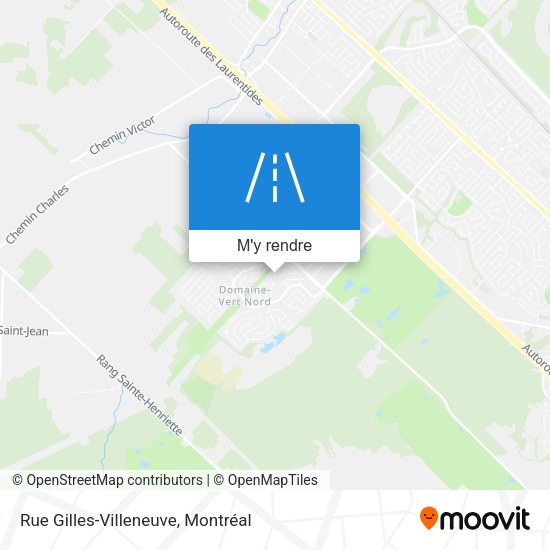 Rue Gilles-Villeneuve plan
