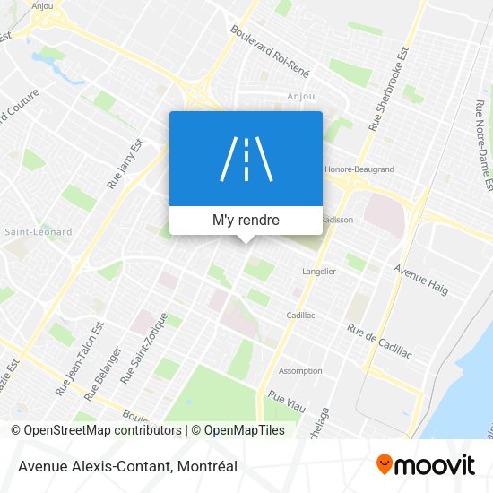 Avenue Alexis-Contant plan