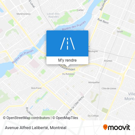 Avenue Alfred Laliberté plan